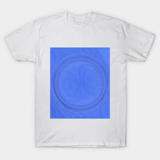 Blue background of concentric circles T-Shirt